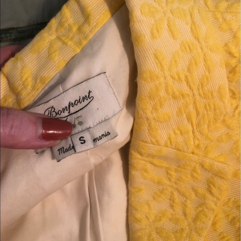 Bonpoint Yelow Jaquared Skirt and Matching Jacket - Picture 8 of 16